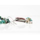 Handmade Certified Authentic Navajo .925 Sterling Silver Natural Spiny Oyster and Turquoise Native American Necklace 371050055446