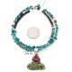 Handmade Certified Authentic Navajo .925 Sterling Silver Natural Spiny Oyster and Turquoise Native American Necklace 371051746862