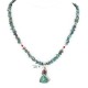 Handmade Certified Authentic Navajo .925 Sterling Silver Natural Spiny Oyster and Turquoise Native American Necklace 371051988643