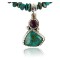 Handmade Certified Authentic Navajo .925 Sterling Silver Natural Spiny Oyster and Turquoise Native American Necklace 371051988643