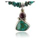 Handmade Certified Authentic Navajo .925 Sterling Silver Natural Spiny Oyster and Turquoise Native American Necklace 371051988643