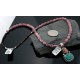 Handmade Certified Authentic Navajo .925 Sterling Silver Natural Spiny Oyster and Turquoise Native American Necklace 390645520524