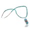 Handmade Certified Authentic Navajo .925 Sterling Silver Natural Spiny Oyster and Turquoise Native American Necklace 390646882747