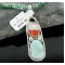 Handmade Certified Authentic Navajo .925 Sterling Silver Natural Spiny Oyster and Turquoise Native American Necklace 390661216163
