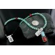 Handmade Certified Authentic Navajo .925 Sterling Silver Natural Spiny Oyster and Turquoise Native American Necklace 390661278065