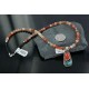 Handmade Certified Authentic Navajo .925 Sterling Silver Natural Spiny Oyster and Turquoise Native American Necklace 390671275377