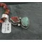 Handmade Navajo .925 Sterling Silver Natural Spiny Oyster and Turquoise Native American Necklace 390683006347