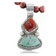 Handmade Certified Authentic Navajo .925 Sterling Silver Natural Spiny Oyster and Turquoise Native American Necklace 390683006347 Handmade Certified Authentic Navajo .925 Sterling Silver Natural Spiny Oyster and Turquoise Native American Necklace 390683006347