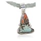Handmade Certified Authentic Navajo .925 Sterling Silver Natural Spiny Oyster and Turquoise Native American Necklace 390687646246