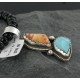 Handmade Certified Authentic Navajo .925 Sterling Silver Natural Spiny Oyster and Turquoise Native American Necklace 390712706369