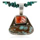 Handmade Certified Authentic Navajo .925 Sterling Silver Natural Spiny Oyster and Turquoise Native American Necklace 390755327209 Handmade Certified Authentic Navajo .925 Sterling Silver Natural Spiny Oyster and Turquoise Native American Necklace 390755327209