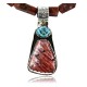 Handmade Certified Authentic Navajo .925 Sterling Silver Natural Spiny Oyster and Turquoise Native American Necklace 390758439879