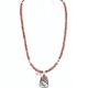 Handmade Certified Authentic Navajo .925 Sterling Silver Natural Spiny Oyster and Turquoise Native American Necklace 390765615458