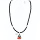 Handmade Certified Authentic Navajo .925 Sterling Silver Natural Spiny Oyster and Turquoise Native American Necklace 390765969251
