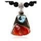 Handmade Certified Authentic Navajo .925 Sterling Silver Natural Spiny Oyster and Turquoise Native American Necklace 390765969251