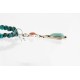 Handmade Certified Authentic Navajo .925 Sterling Silver Natural Spiny Oyster and Turquoise Native American Necklace 390805320714