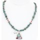 Handmade Certified Authentic Navajo .925 Sterling Silver Natural Spiny Oyster and Turquoise Native American Necklace 390848561580