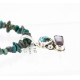 Handmade Certified Authentic Navajo .925 Sterling Silver Natural Spiny Oyster and Turquoise Native American Necklace 390848561580