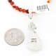Handmade Certified Authentic Navajo .925 Sterling Silver Natural Spiny Oyster, Carnelian and Turquoise Native American Necklace & Pendant 371028093647