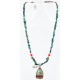 Handmade Certified Authentic Navajo .925 Sterling Silver Natural Spiny Oyster, Turquoise and CORAL Native American Necklace 371006709167