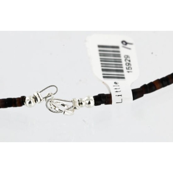 Handmade Certified Authentic Navajo .925 Sterling Silver Natural ST and Turquoise Native American Necklace 390851821683