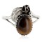 Handmade Certified Authentic Navajo .925 Sterling Silver Natural Tigers Eye Native American Ring Size 7 26203-1