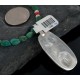 Handmade Certified Authentic Navajo .925 Sterling Silver Natural Turquoise and Coral Native American Necklace & Pendant 370891934268