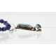 Handmade Certified Authentic Navajo .925 Sterling Silver Natural Turquoise and LAPIS Native American Necklace 371007433623