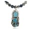 Handmade Certified Authentic Navajo .925 Sterling Silver Natural Turquoise and Lapis Native American Necklace & Pendant 371026818929