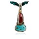 Handmade Certified Authentic Navajo .925 Sterling Silver Natural Turquoise and Spiny Oyster Native American Necklace 15923 Handmade Certified Authentic Navajo .925 Sterling Silver Natural Turquoise and Spiny Oyster Native American Necklace 15923
