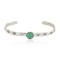 Handmade Certified Authentic Navajo .925 Sterling Silver Natural Turquoise Baby Native American Bracelet 12853-7