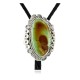 Handmade Certified Authentic Navajo .925 Sterling Silver Natural Turquoise Native American Bolo Tie  24408-1