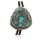 Handmade Certified Authentic Navajo .925 Sterling Silver Natural Turquoise Native American Bolo Tie 24479-2