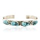 Handmade Certified Authentic Navajo .925 Sterling Silver Natural Turquoise Native American Bracelet 12755-1