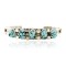 Handmade Certified Authentic Navajo .925 Sterling Silver Natural Turquoise Native American Bracelet 12755-4