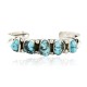 Handmade Certified Authentic Navajo .925 Sterling Silver Natural Turquoise Native American Bracelet 12764