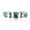Handmade Certified Authentic Navajo .925 Sterling Silver Natural Turquoise Native American Bracelet 12765
