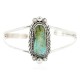 Handmade Certified Authentic Navajo .925 Sterling Silver Natural Turquoise Native American Bracelet 12767