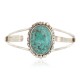 Handmade Certified Authentic Navajo .925 Sterling Silver Natural Turquoise Native American Bracelet  12791