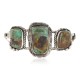 Handmade Certified Authentic Navajo .925 Sterling Silver Natural Turquoise Native American Bracelet  12818-1