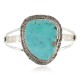 Handmade Certified Authentic Navajo .925 Sterling Silver Natural Turquoise Native American Bracelet 12981