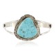 Handmade Certified Authentic Navajo .925 Sterling Silver Natural Turquoise Native American Bracelet 12982 Handmade Certified Authentic Navajo .925 Sterling Silver Natural Turquoise Native American Bracelet 12982