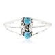 Handmade Certified Authentic Navajo .925 Sterling Silver Natural Turquoise Native American Bracelet 13021