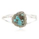Handmade Certified Authentic Navajo .925 Sterling Silver Natural Turquoise Native American Bracelet 371064266111