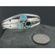 Handmade Certified Authentic Navajo .925 Sterling Silver Natural Turquoise Native American Bracelet 390714993953