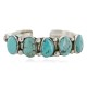 Handmade Certified Authentic Navajo .925 Sterling Silver Natural Turquoise Native American Cuff Bracelet 12766-2 Handmade Certified Authentic Navajo .925 Sterling Silver Natural Turquoise Native American Cuff Bracelet 12766-2