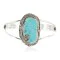 Handmade Navajo .925 Sterling Silver Natural Turquoise Native American Cuff Bracelet 12997