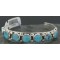 Navajo Sterling Silver Natural Turquoise Cuff Bracelet Model 12951-15 Navajo Sterling Silver Natural Turquoise Cuff Bracelet Model 12951-15