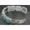 Navajo Sterling Silver Natural Turquoise Cuff Bracelet Model 12951-15 Navajo Sterling Silver Natural Turquoise Cuff Bracelet Model 12951-15