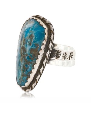 Handmade Certified Authentic Navajo .925 Sterling Silver Natural Turquoise Native American Large Ring  390797972839